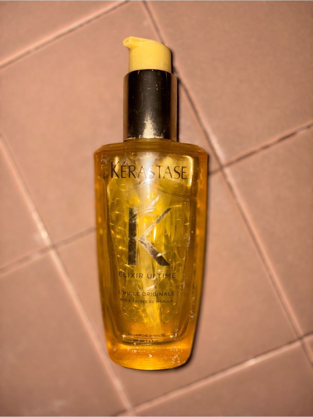 Kerastase Elixir Ultime Hair Oil - Yellow Bottle with Gold Pump